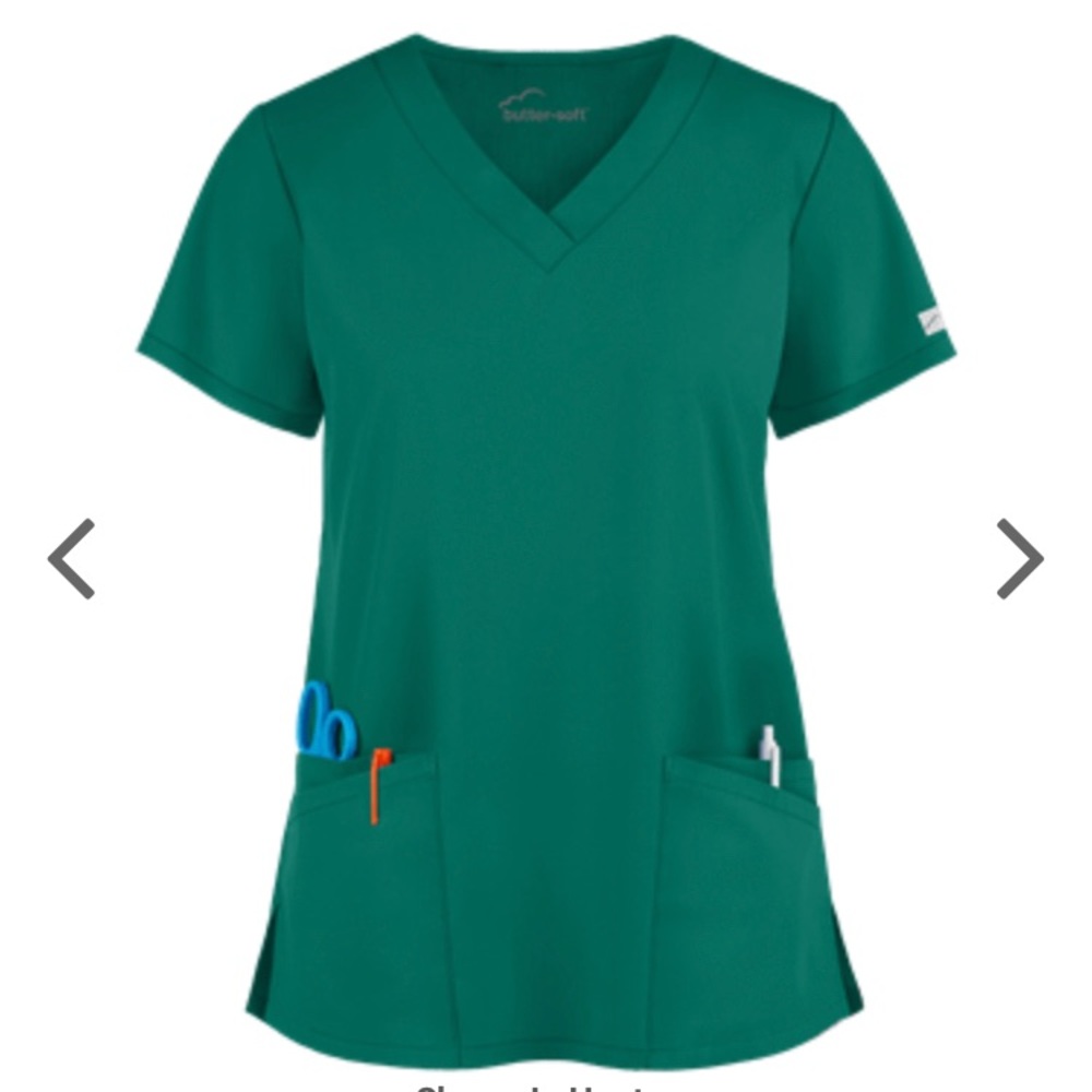 Buttersoft Hunter Green Scrub Set